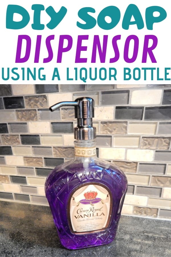 Upcycle an old bottle to make a dish soap dispenser. - The V Spot