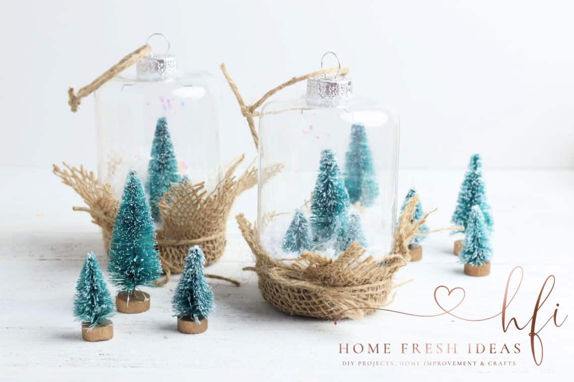 Festive DIY Christmas Snow Globe | Home Fresh Ideas
