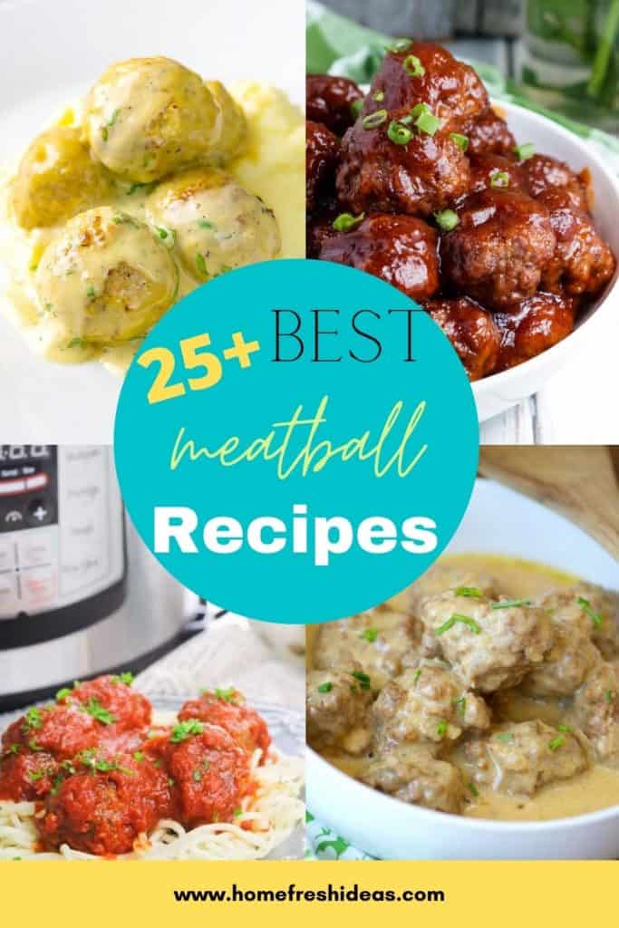 25+ Insanely Delicious Best Meatball Recipes For All Occasions - When you sink your teeth into these Insanely Delicious Best Meatball Recipes you are going to be in food heaven! They are perfect for all occasions too! #meatballs #dinner #easy #homemade #homefreshideas