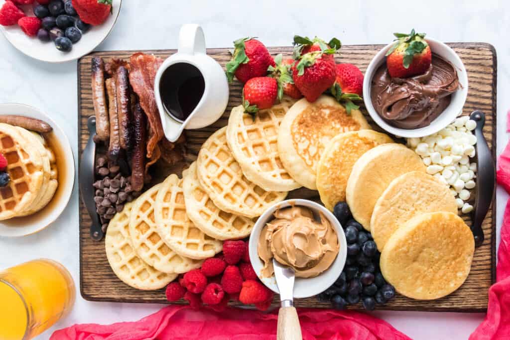 Easy Breakfast Charcuterie Board - Happiness is Homemade