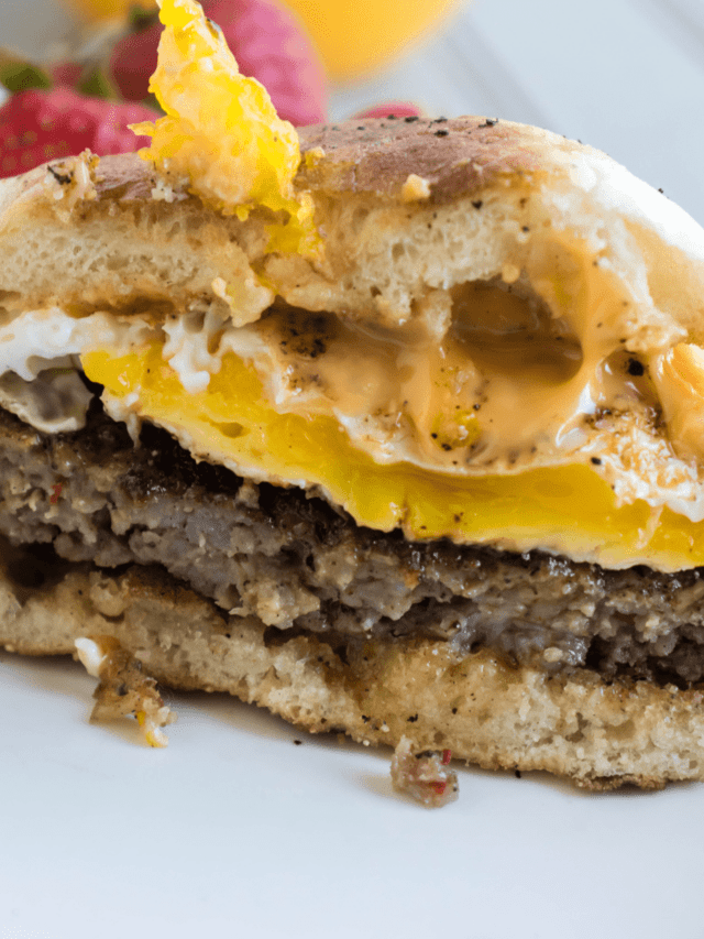 Blackstone Sausage Egg and Cheese muffin