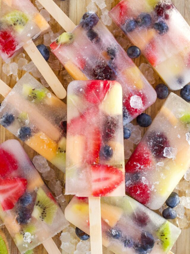 Homemade Real Fruit Popsicles