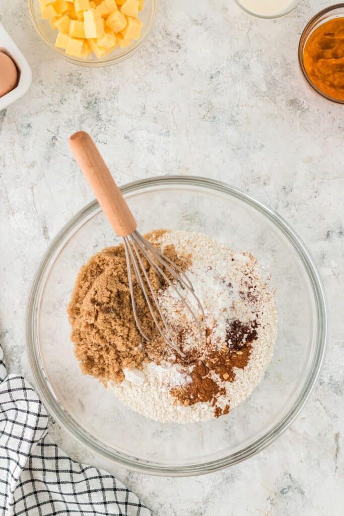 dry ingredients in a bowl