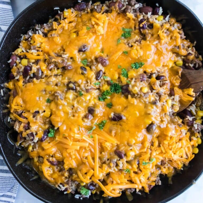 Cheesy Taco Skillet With Rice | Home Fresh Ideas