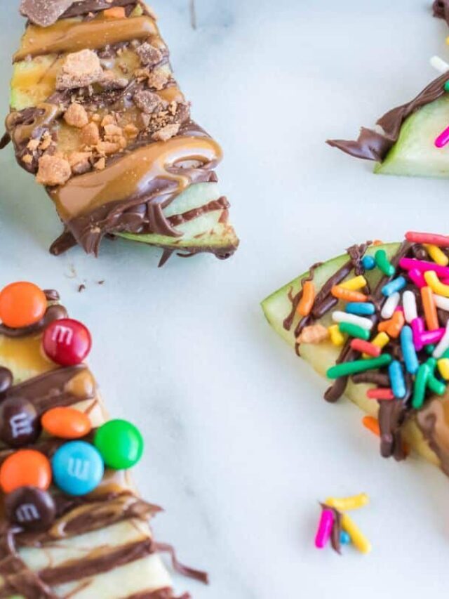 Caramel Apple Slices