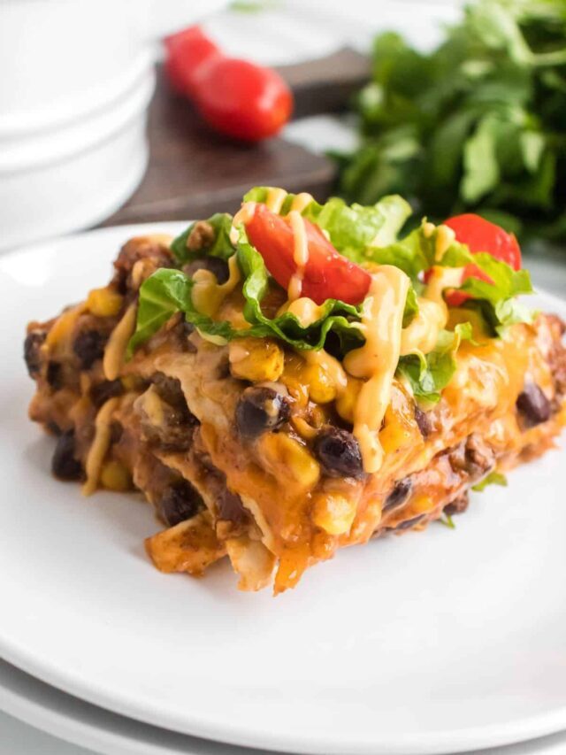 Layered Enchilada Casserole