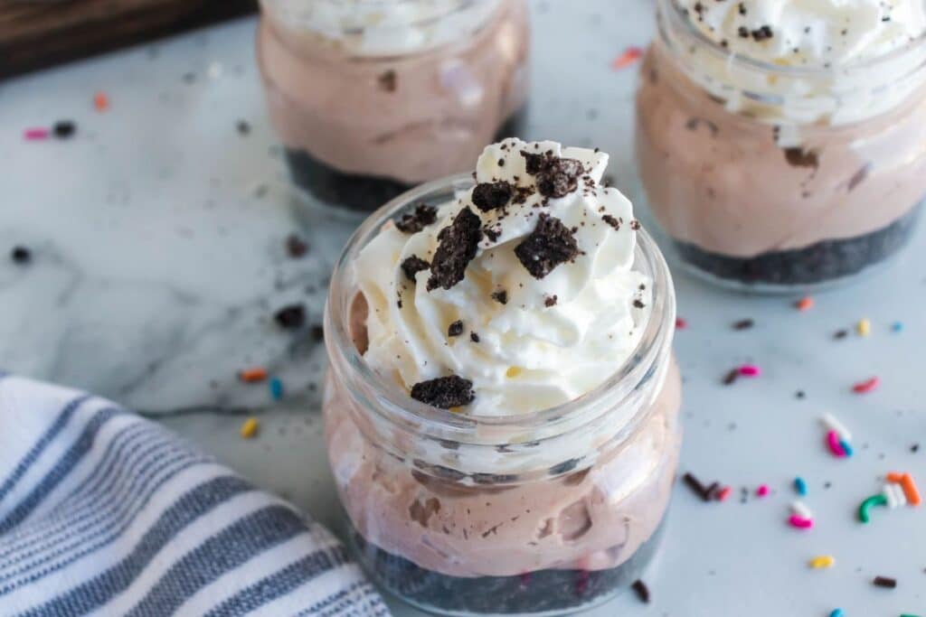 oreo cheesecake jars