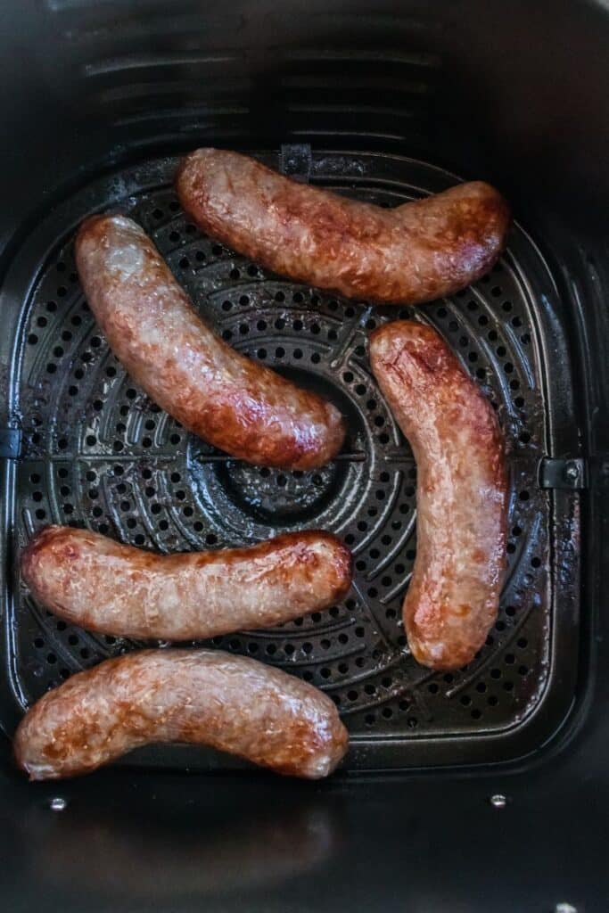 cooked brats in air fryer