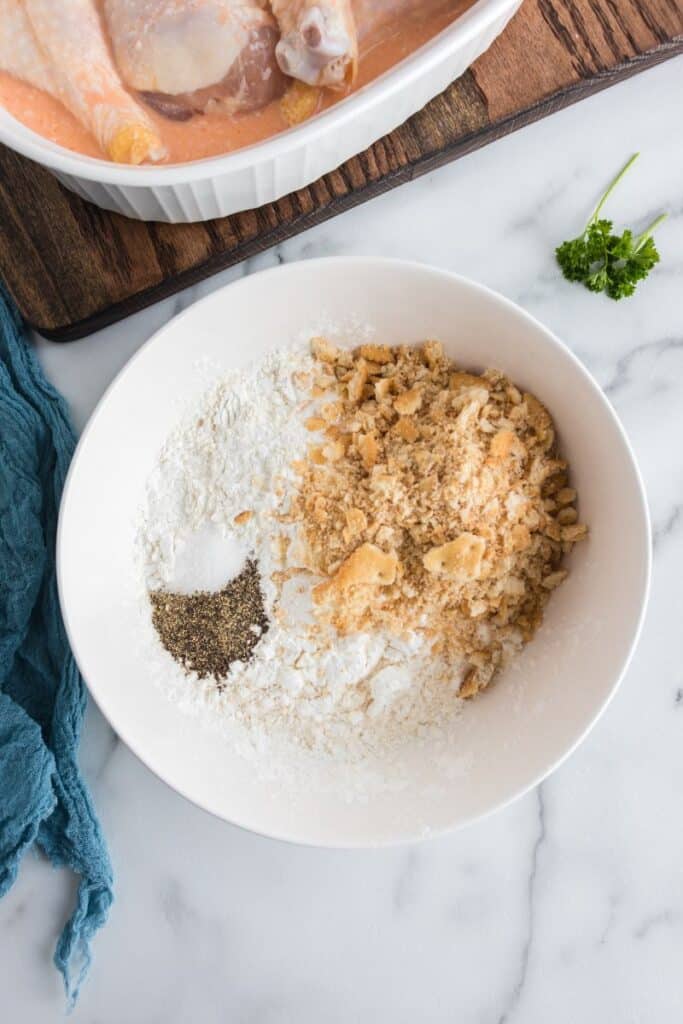 flour mixture in a bowl