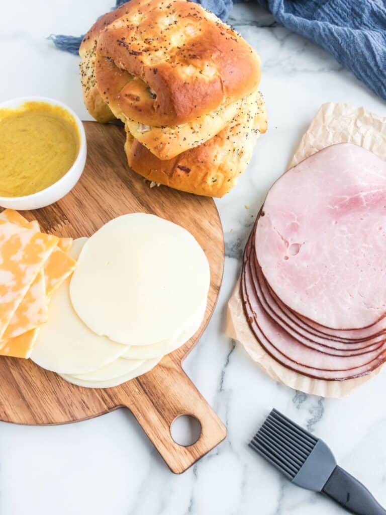 ingredients to make air fryer sandwich melt