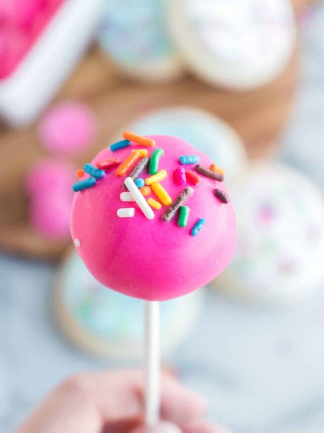 pink sugar cookie ball