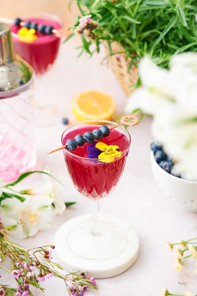 blueberry gin cocktail