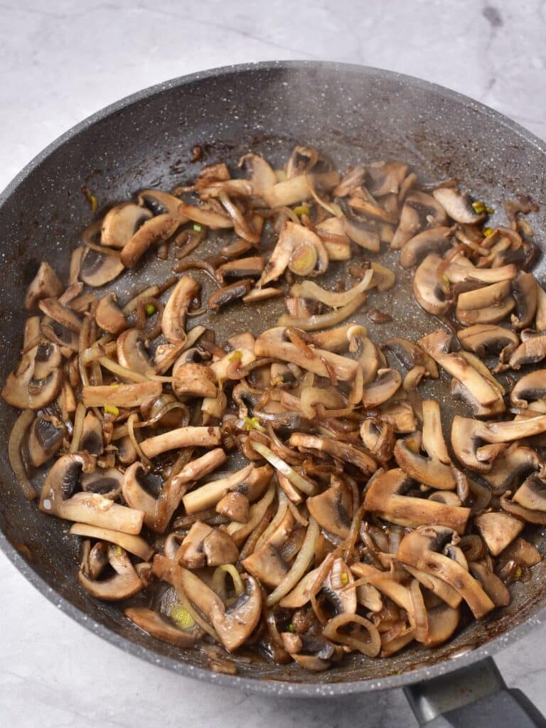 mushrooms in a skillet